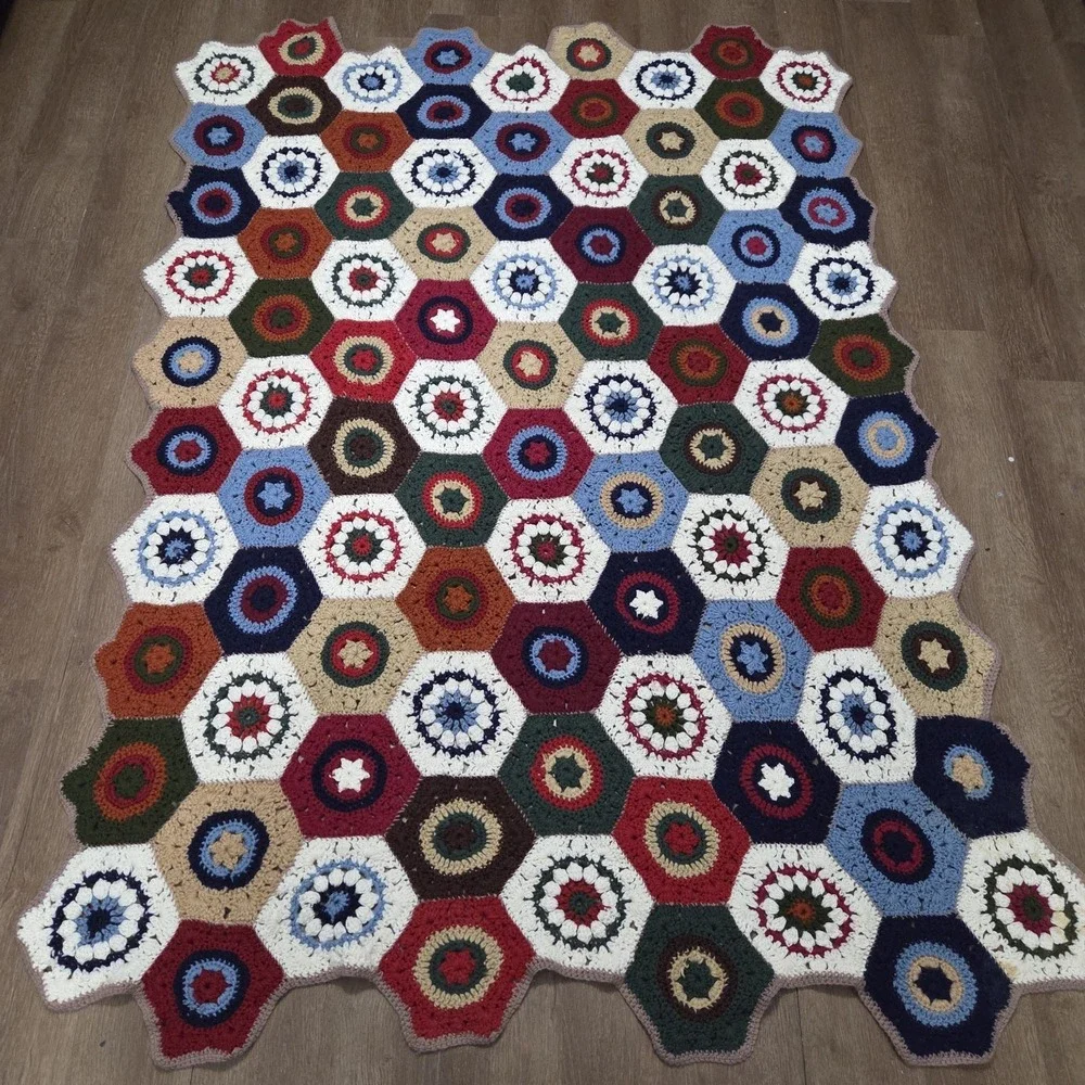 handmade crochet afghan / throw blanket